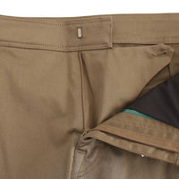 Green Cotton Stretch Comfort Fit Pants