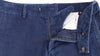 Blue Cotton Straight Fit Casual Pants