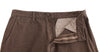 Brown Cotton Regular Fit Casual Pants