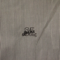 Gray Striped Cotton Casual Shirt