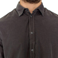 Green Button Front Cotton Casual Shirt