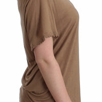 Brown shortsleeved top