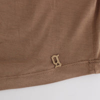 Brown shortsleeved top