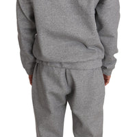 Gray Cotton Sweater Pants Tracksuit