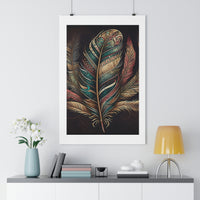 Bohemian Feather Premium Poster