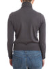 Brown turtleneck cotton sweater