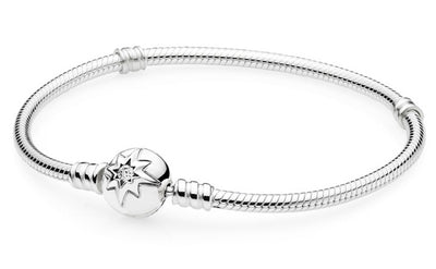 Pandora 590735CZ-20 Star Clasp Bracelet for Charms, 20cm