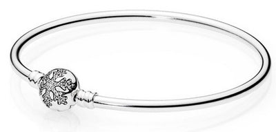 Pandora Reed 590740CZ-19 Silver Moments Snowflake Clasp Bracelet, 19cm