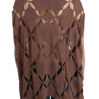 Brown short sleeved knit