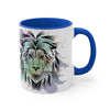 Lion Face in Pastels 11oz Accent Mug