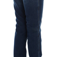 Blue Cotton Slim Fit Jeans