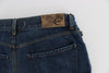 Blue Cotton Slim Fit Jeans