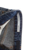 Blue Wash Torn Cotton Straight Fit Jeans