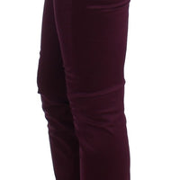 Purple slim fit pants