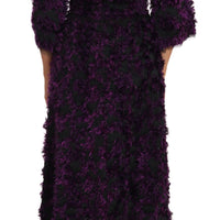 Purple Fringe Midi Sheath Dress