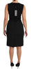 Black Stretch Sheath Bodycon Mini Dress