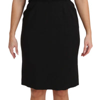 Black Stretch Sheath Bodycon Mini Dress