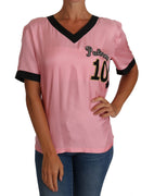 Pink Silk Crystal PALERMO Top T-shirt