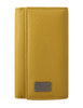 Yellow Leather Wallet Case Mens Finder Chain Keyring