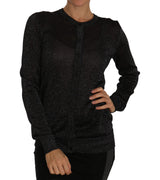 Black Cardigan Sweater Lightweight Top