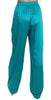 Aqua Blue Silk Stretch Trousers Pyjama Pants