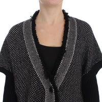 Gray Knitted Cashmere Cardigan