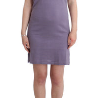 Purple cotton jersey dress