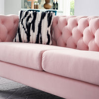 Modern Velvet Pink Sofa