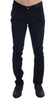 Blue Corduroy Slim Fit Pants Jeans