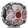 Pandora 790433ER Pink Red Daisy Charm, Retired