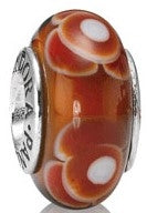 Pandora 790646 Murano Glass Red Flower Charm