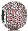 Pandora Fancy Pink Pave Lights Charm 791051CZS