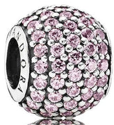 Pandora Pink Pave Lights Charm 791051PCZ Retired