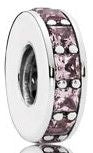 Pandora 791724NBP Blush Pink Crystal Eternity Spacer Retired