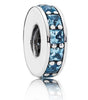 Pandora  791724NBS Sky Blue Crystal Eternity Spacer Retired