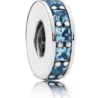 Pandora  791724NBS Sky Blue Crystal Eternity Spacer Retired