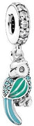 Pandora 791903ENMX Tropical Parrot Charm