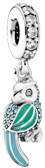 Pandora 791903ENMX Tropical Parrot Charm