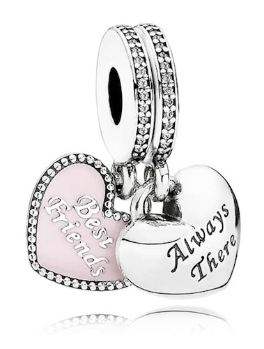 Pandora 791950CZ Always There Hearts Dangle Charm