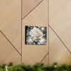 Baroque Soft Peach Rose on Canvas Gallery Wraps