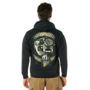 Black Ink U.S.M.C. Bulldog Hooded Pullover Sweatshirt