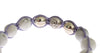 Purple CZ Howlite 925 Silver Bracelet