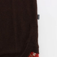 Brown crewneck sweater