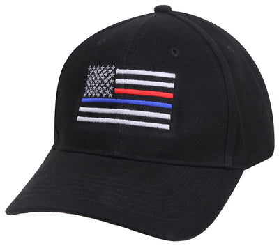 Thin Blue Line & Red Line Low Profile Flag Cap