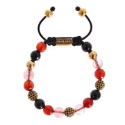 CZ Carnelian Agate 14K Gold 925 Bracelet