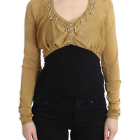 Gold embellished gold shrug