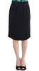 Black wool pencil skirt