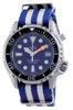 Ratio Free Diver Helium Safe Nylon Automatic Diver's 1066ke20-33va-blu-var-nato2 1000m Men's Watch