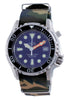 Ratio Free Diver Helium Safe Nylon Automatic Diver's 1066ke20-33va-blu-var-nato5 1000m Men's Watch