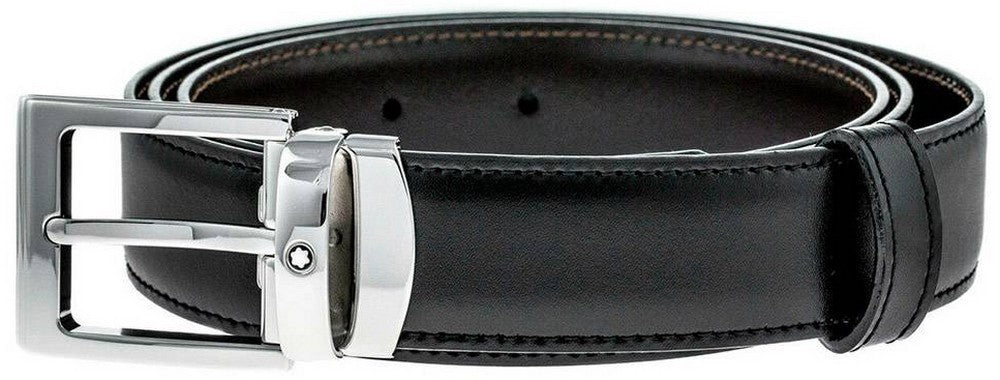 Montblanc Contemporary 107664 Reversible Black-brown Men's Leather Belt